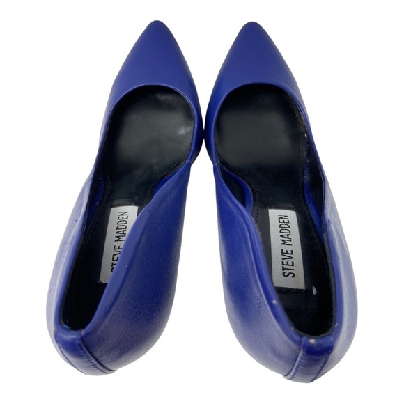 Steve Madden Women’s Blue Galleryy Round Toe High Heel Shoes Size 7M - Picture 6 of 13